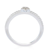 טבעת מכסף טהור המשובצת זרקונים